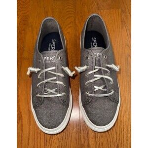 Sperry Top-Sider Women’s Sneakers Gray Size 7.5 Casual Lace-Up Shoes